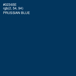 #02365E - Prussian Blue Color Image